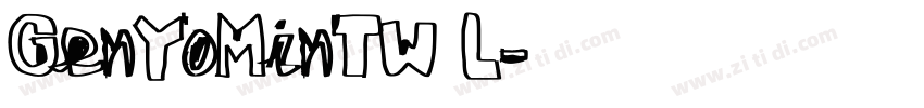 GenYoMinTW L字体转换